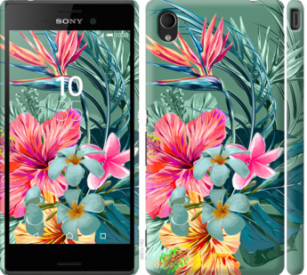 

Чехол Тропические цветы v1 для Sony Xperia M4 Aqua E2312 845077