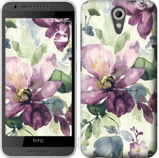

Чехол Цветы акварелью для HTC Desire 620G 923791