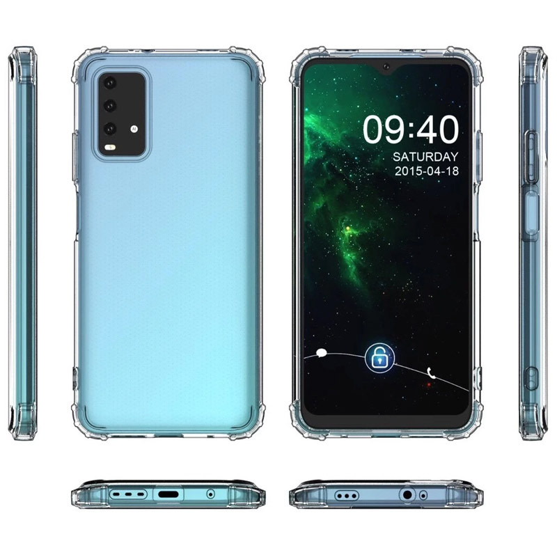 Фото TPU чохол Epic Ease з посиленими кутами на Xiaomi Redmi Note 9 4G / Redmi 9 Power / Redmi 9T (Прозорий / Transparent) в маназині vchehle.ua