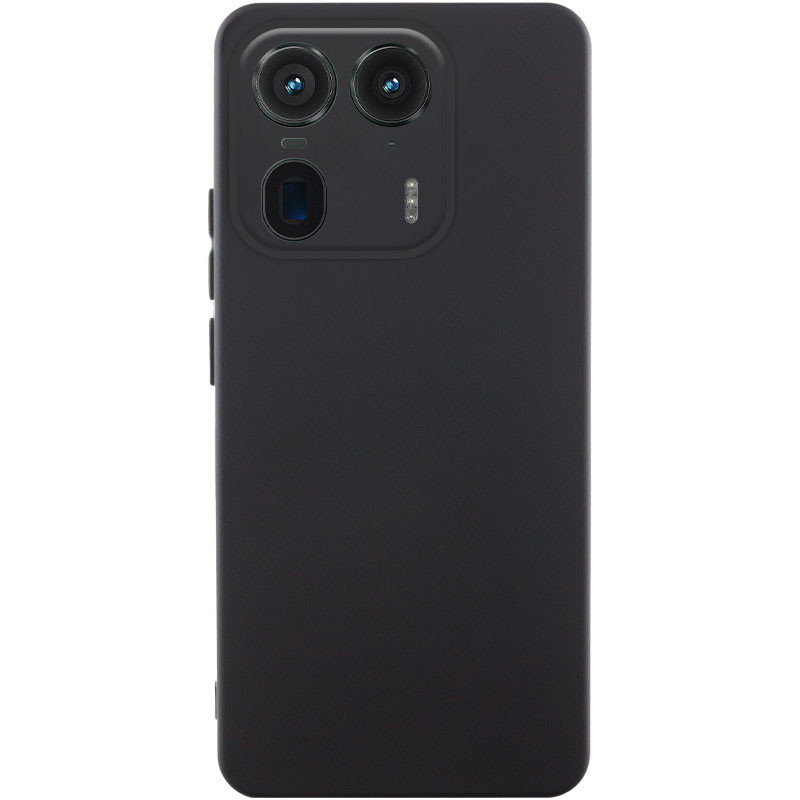 Чехол Silicone Cover Lakshmi Full Camera (AAA) для Motorola Edge 50 Ultra (Черный / Black)