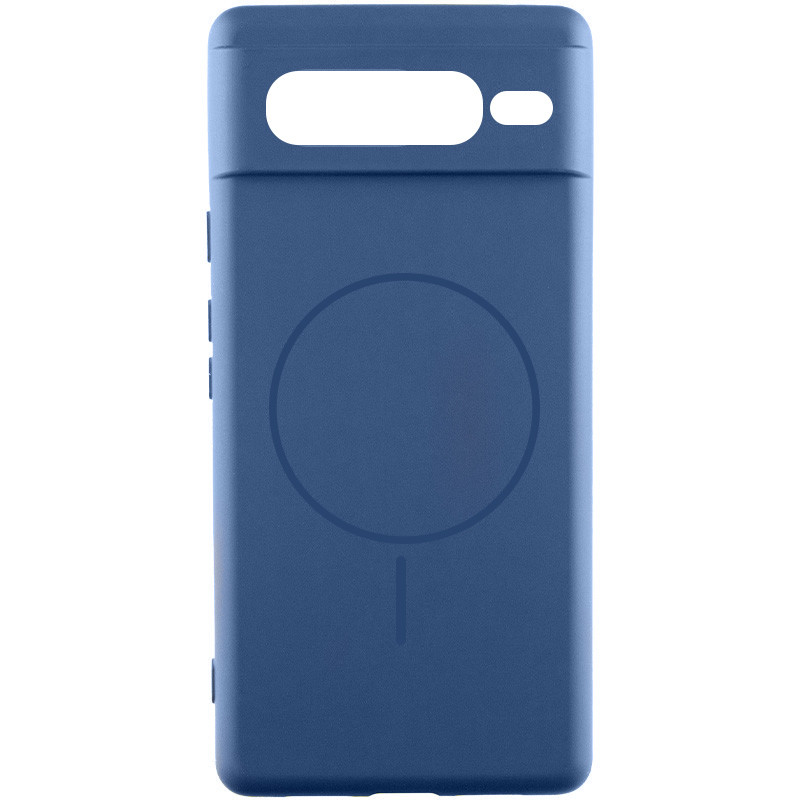 Чохол Silicone Cover Lakshmi Full Camera (AA) with MagFit на Google Pixel 7 Pro (Синій / Navy blue)