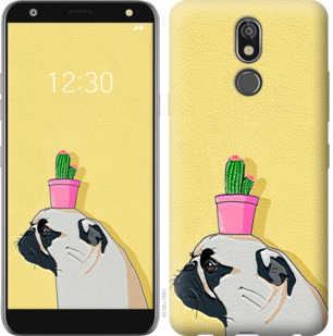 

Чехол Мопс с кактусом для LG K40 795585