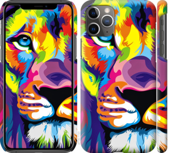 

Чехол Разноцветный лев для iPhone 11 Pro Max 778312