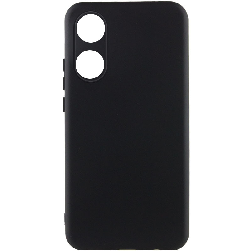 Чохол Silicone Cover Lakshmi Full Camera (AAA) на Oppo A58 4G (Чорний / Black)