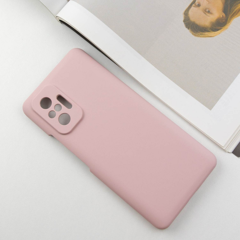 Фото Чохол Silicone Cover Lakshmi Full Camera (AAA) на Xiaomi Redmi Note 10 Pro / 10 Pro Max (Рожевий / Pink Sand) на vchehle.ua