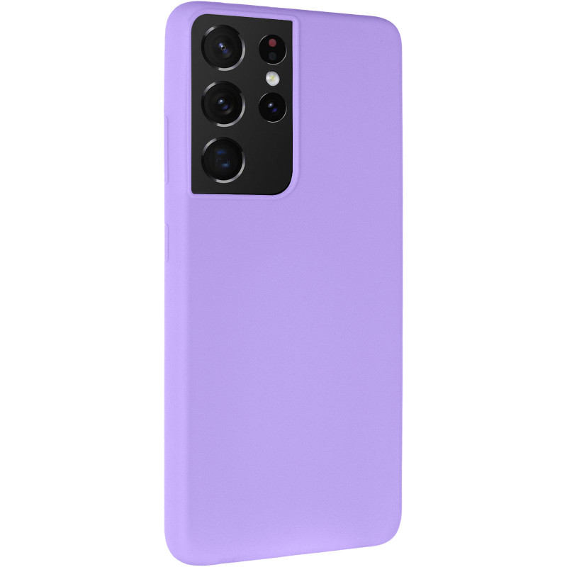 Чехол Silicone Cover Lakshmi (AA) для Samsung Galaxy S21 Ultra (Сиреневый / Dasheen)