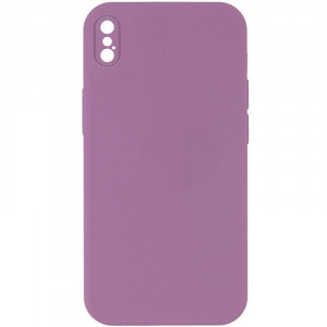 Silicone Case Square Full Camera Protective (AA) NOLOGO для Apple iPhone XS Max (6.5")