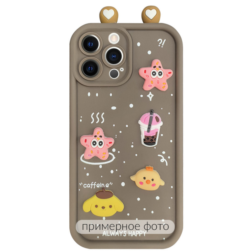 Чохол TPU Toys Case with Ears на Xiaomi Redmi 13C (Brown)
