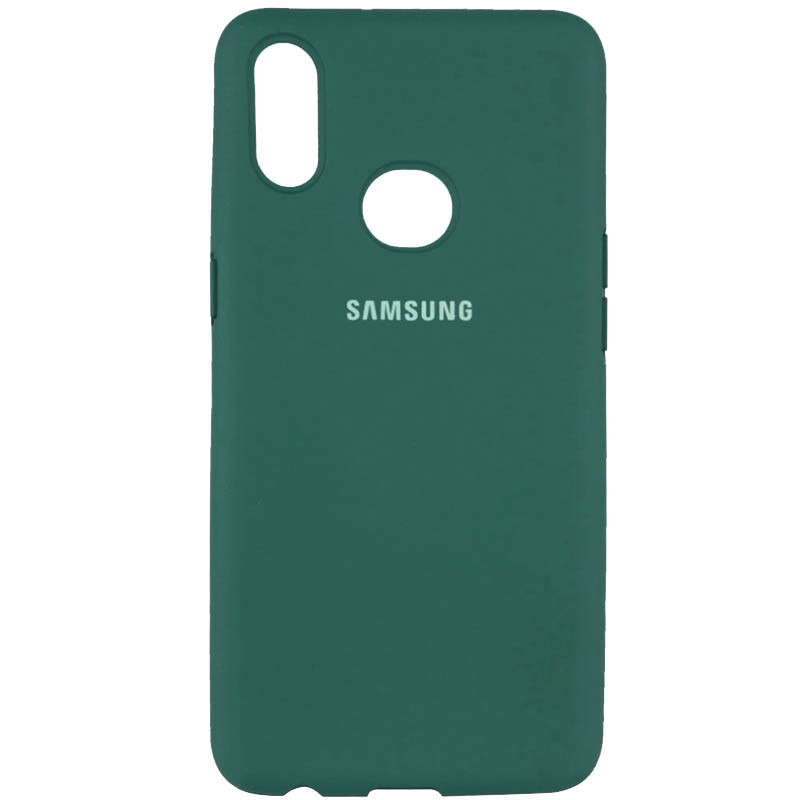 Чохол Silicone Cover Full Protective (AA) на Samsung Galaxy A10s (Зелений / Pine green)