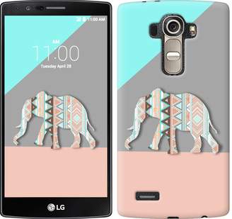 

Чехол Узорчатый слон для LG G4 H815 224685