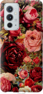 Чехол Цветущие розы для OnePlus 9RT