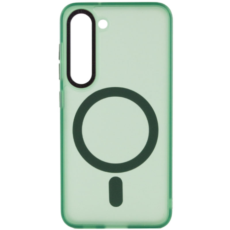 Фото Чохол TPU Lyon frosted with Magnetic Safe на Samsung Galaxy S23 (Green) на vchehle.ua