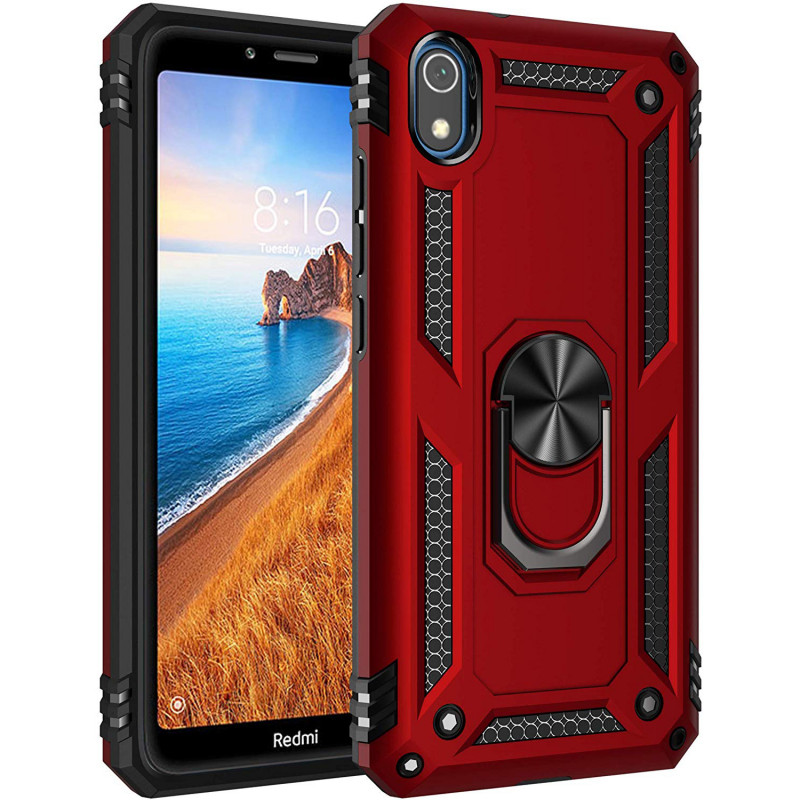 

Ударопрочный чехол Serge Ring for Magnet для Xiaomi Redmi 7A (Красный) 775857