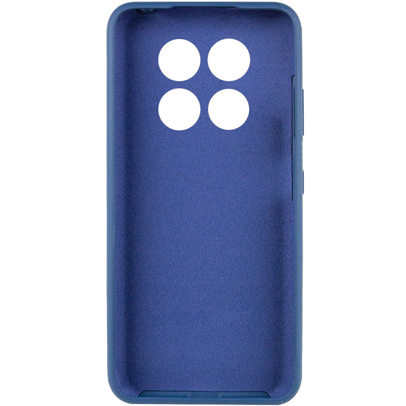 Фото Чехол Silicone Cover Full Camera (AA) для Xiaomi Redmi Note 14 Pro 4G (Синий / Navy Blue) на vchehle.ua