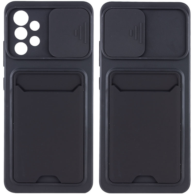 

TPU+PC чохол Card Holder на Samsung Galaxy A32 4G (Чорний) 1213576