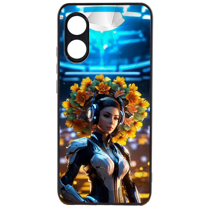 TPU+PC чехол Prisma Ladies для Oppo A58 4G (Cyberpunk)