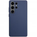 Кожаный чехол Leather Case (AAA) для Samsung Galaxy S25 Ultra (Dark Blue)