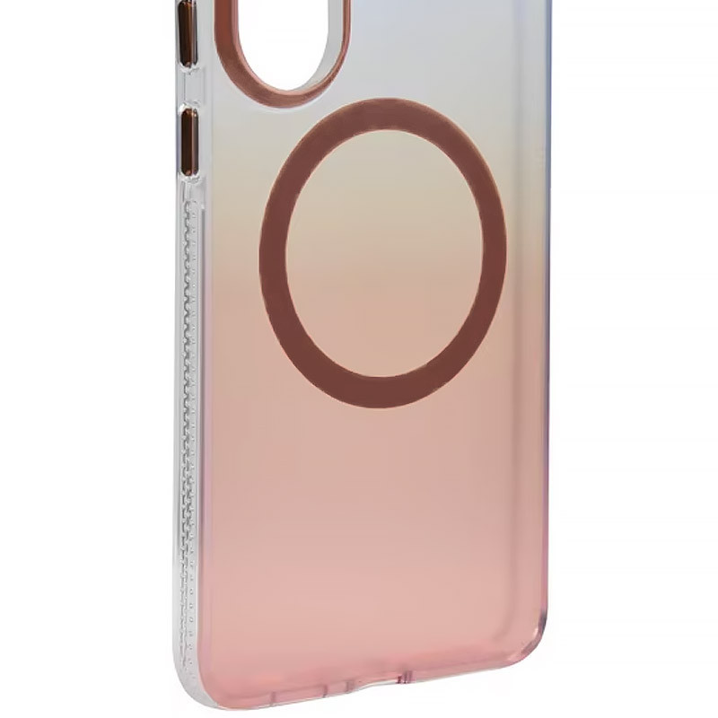 Фото Чехол TPU+PC Phantom with Magnetic Safe для Samsung Galaxy S25 (Golden) на vchehle.ua