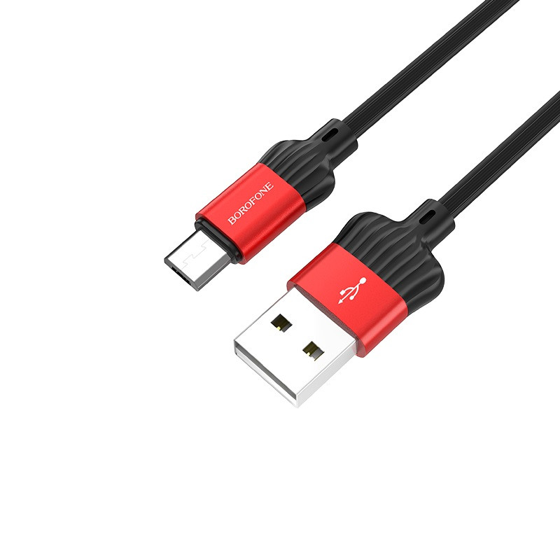 Фото Дата кабель Borofone BX28 Dignity USB to MicroUSB (1m) (Красный) в магазине vchehle.ua