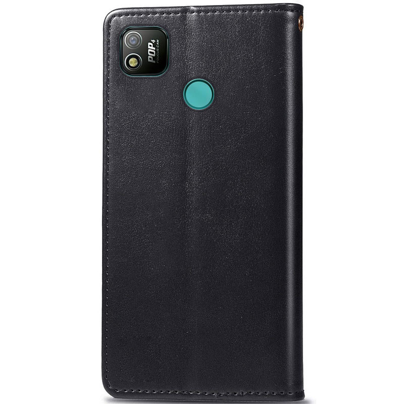 Фото Кожаный чехол-книжка GETMAN Gallant (PU) для TECNO POP 4 (Черный) на vchehle.ua