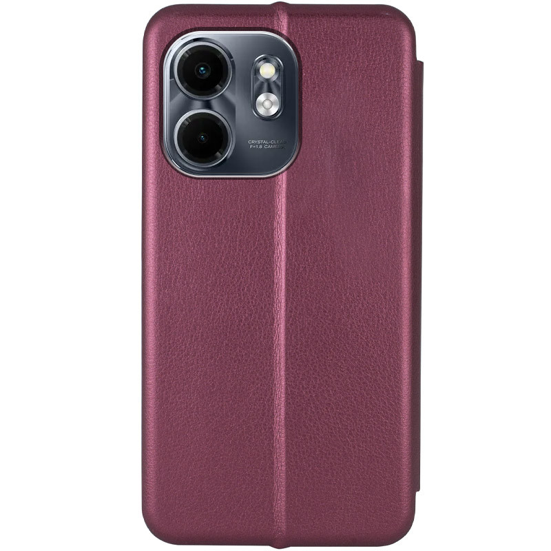 Фото Кожаный чехол (книжка) Classy для Infinix Smart 9 4G / Hot 50i (Бордовый) в магазине vchehle.ua