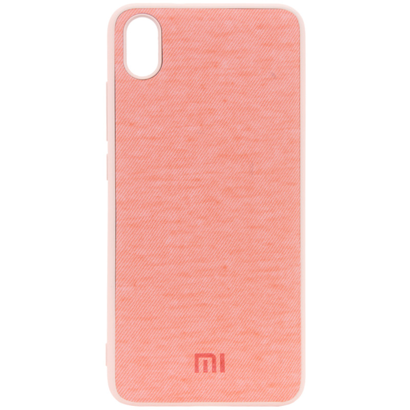 

TPU чехол Textile Logo для Xiaomi Redmi 7A (Рожевий) 877163