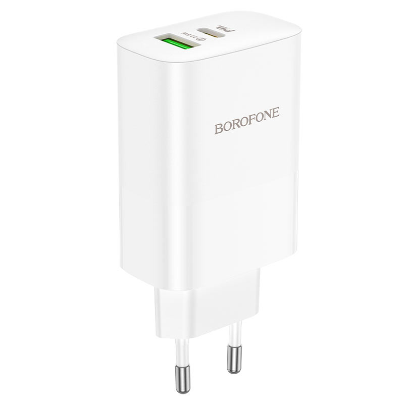 СЗУ Borofone BN10 Sunlight PD65W (1Type-C/1USB) (White)