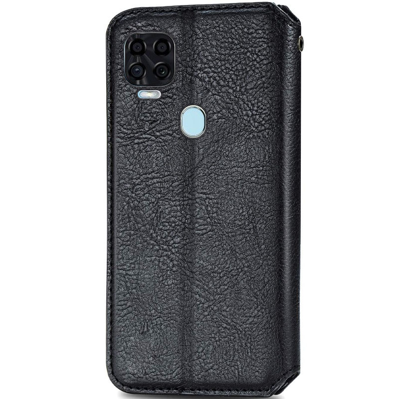 Фото Кожаный чехол книжка GETMAN Cubic (PU) для ZTE Blade v2020 (Черный) на vchehle.ua