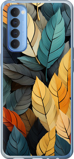 

Чохол Кольорове листя на Oppo Reno 4 Pro 1629699