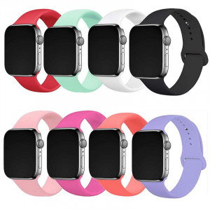 Силиконовый ремешок для Apple Watch Sport Band 42(ser.1-3)/44/45/46/49mm (S/M & M/L) 3pcs