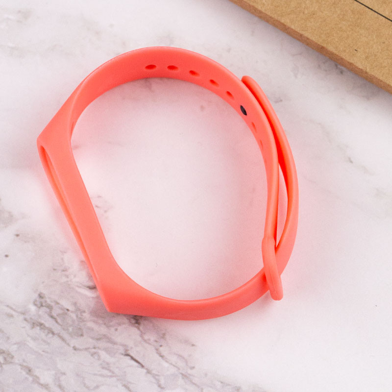 Купити Силіконовий ремінець на Xiaomi Mi Band 3/4 (Рожевий / Hot Pink) на vchehle.ua