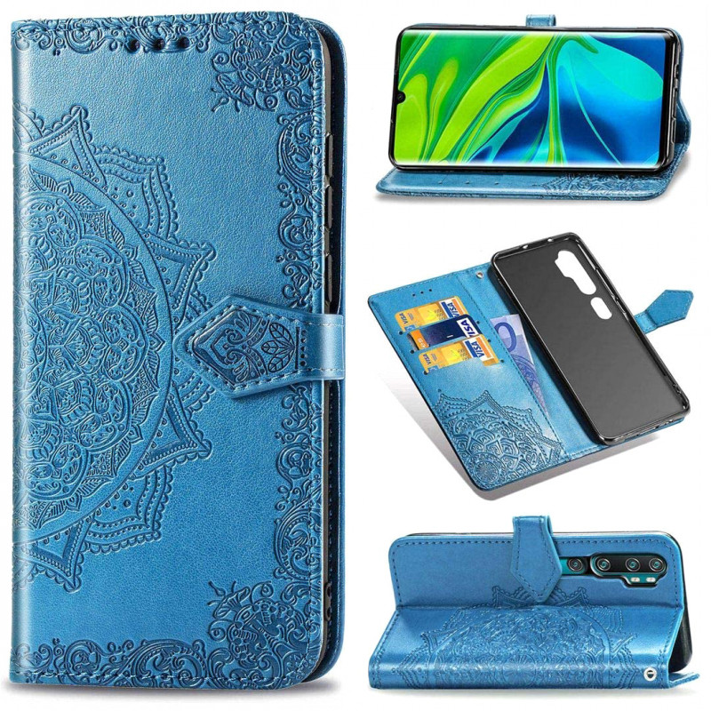 

Кожаный чехол (книжка) Art Case с визитницей для Xiaomi Mi Note 10 (Синий) 883705