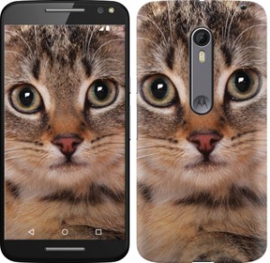 Чехол Полосатый котик для Motorola Moto X Style