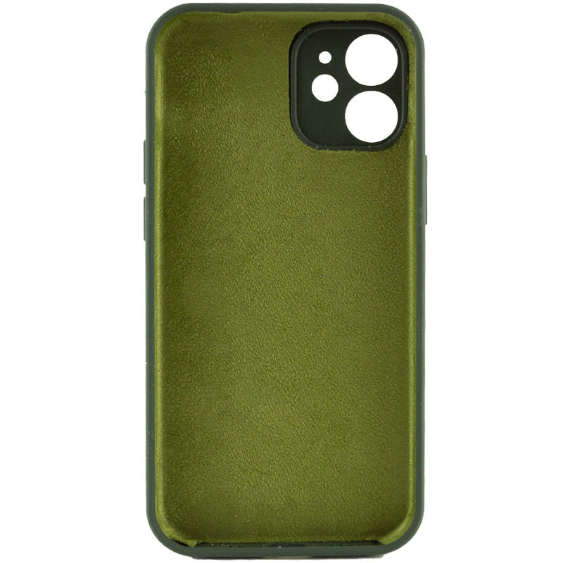 Фото Чехол Silicone Case Full Camera Protective (AA) NO LOGO для Apple iPhone 12 (6.1") (Зеленый / Cyprus Green) на vchehle.ua