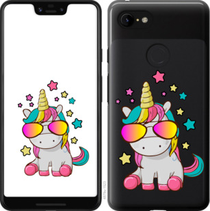 

Чехол Единорог в очках для Google Pixel 3 XL 912033