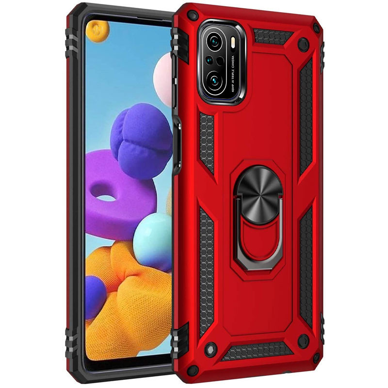 

Ударопрочный чехол Serge Ring for Magnet для Xiaomi Redmi K40 (Красный) 1117253