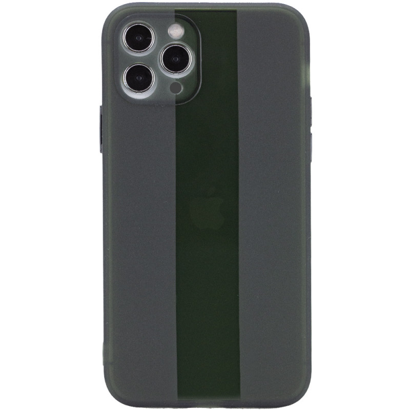 Чехол TPU Glossy Line Full Camera для Apple iPhone 12 Pro (6.1") (Черный)