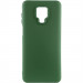 Чехол Silicone Cover Lakshmi (AA) для Xiaomi Redmi Note 9s / Note 9 Pro / Note 9 Pro Max (Зеленый / Dark green)