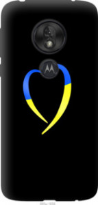 Чохол Жовто-блакитне серце на Motorola Moto G7 Play