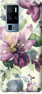 

Чехол Цветы акварелью для Vivo X50 Pro Plus 1083683