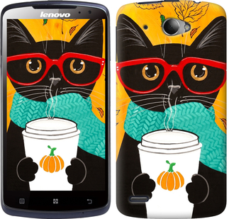 

Чехол Осенний кот для Lenovo S920 581036