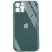 Уценка TPU+Glass чехол GLOSSY Logo Full camera (opp) для Apple iPhone 12 Pro (6.1") (Царапина / Зеленый)
