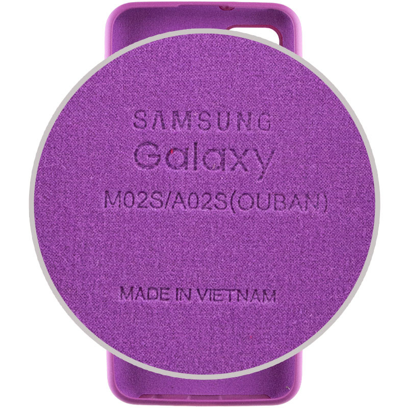 Фото Чохол Silicone Cover Full Protective (AA) на Samsung Galaxy A02s (Фіолетовий / Grape) в маназині vchehle.ua