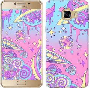 Чехол Розовая галактика для Samsung Galaxy C5 C5000