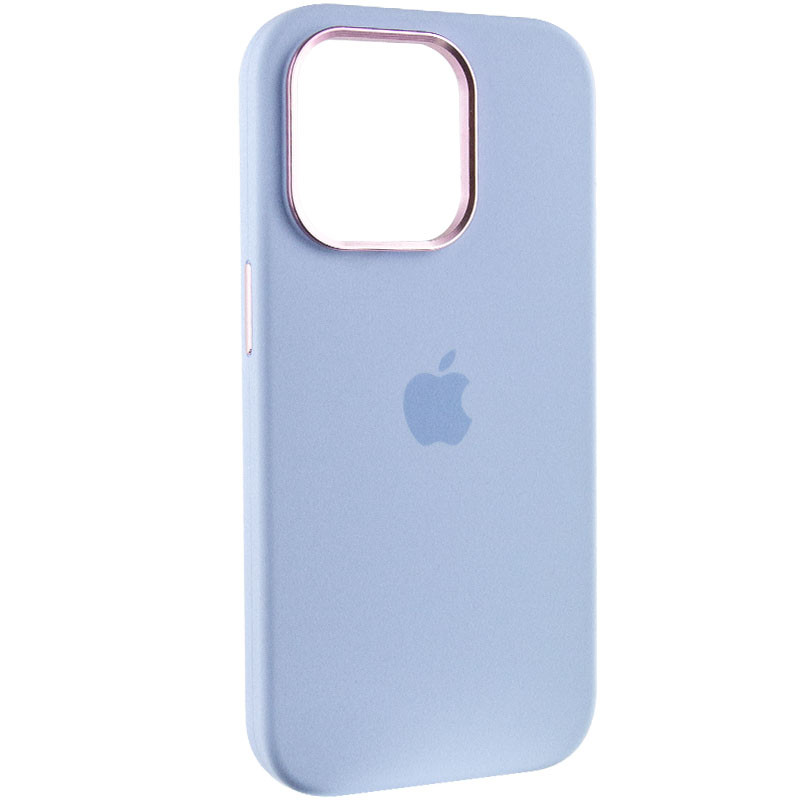 Чохол Silicone Case Metal Buttons (AA) на Apple iPhone 13 Pro Max (6.7") (Блакитний / Cloud Blue)