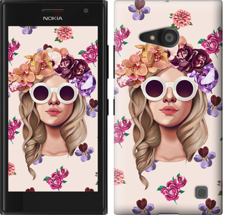 

Чохол Дівчина з квітами v2 на Nokia Lumia 730 190498
