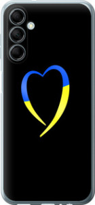 Чехол Жёлто-голубое сердце для Samsung Galaxy M14 M146B