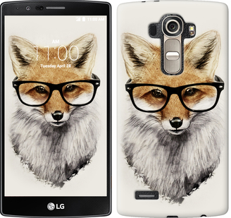 

Чехол Лис в очках для LG G4 H815 634393