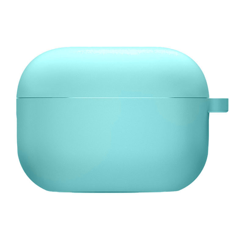 Силиконовый футляр с микрофиброй для наушников Airpods 3 (Бирюзовый / Marine Green)