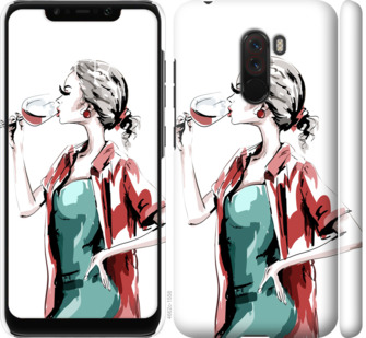 

Чехол Девушка с бокалом для Xiaomi Pocophone F1 841636